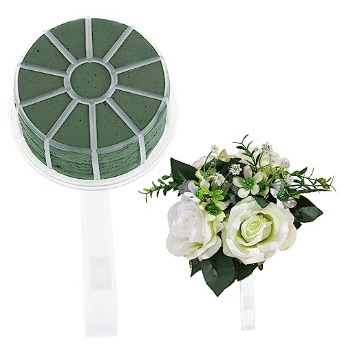 CIMAXIC 2pcs Large Floral Bouquet Holder Teardrop Design for Wedding Bridal Bouquets