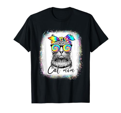 Best Cat Mom Ever Tie Dye T-Shirt for Men Women