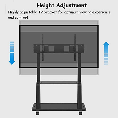 Soporte móvil universal para TV con ruedas y almacenamiento miniatura 2