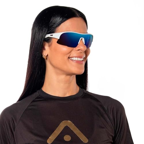 Óculos Esportivo Proteção Uv 400 Tarik Branco Alma Genius