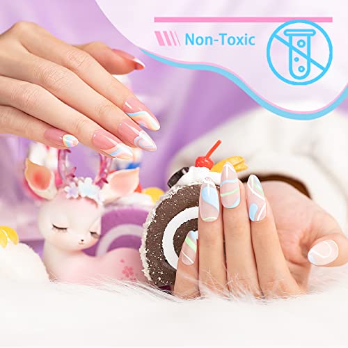 Set Gel Nail Art 12 Colores Pastel 8ml miniatura 4