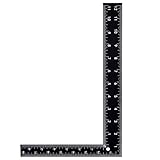 Professional 8x12 Inch Carpenter Square - Heavy-Duty Carbon Steel Framing Tool with Dual-Scale (Imperial/Metric), Rust-Resistant Right Angle Ruler for Carpentry, Roofing & Layouts