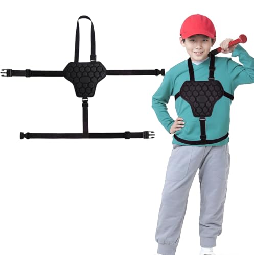 Baseball Chest Protector,Youth-Heart Sternum Guard with Buckle Straps,Portable Football Baseball Padded Heart Sternum Guard for Boys&Girls