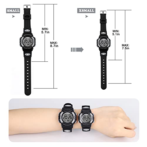 Image of Kids Watch,Boys Watch for 3-15 Year Old Boys,Digital Sport Outdoor Multifunctional Chronograph LED 50 M Waterproof Alarm Calendar Analog Watch for Children with Silicone Band,Kids Gift