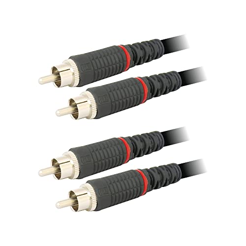 Image of MX RCA Cable 2RCA to 2RCA Stereo Audio Cable Gold Plated Adapter Dual Shielded for Home Theater Amplifier Hi-Fi System Car Sound Speaker PARENT (1 rca male to 1 rca male (PACK OF 2), 1.5M)