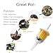 Gas Inline Fuel Filters with magnet, 1/4 Inch x 5/16 Inch Inline Fuel Filter for Motorcycles, UTVs, Lawn Mowers, Cars and others (Pack of 10)