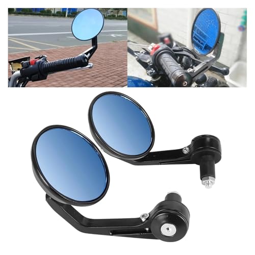 Retrovisores laterales redondos 7/8 para manillar de moto cafe racer y motocicletas urbanas 2