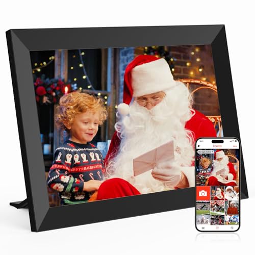 Frameo Digital Picture Frame 32GB 101 Inches Smart WiFi Digital Picture Frame 1280×800 HD Touch Screen Auto Rotate Slideshow Digital Photo Frame Ideal Gifts Birthday Gift