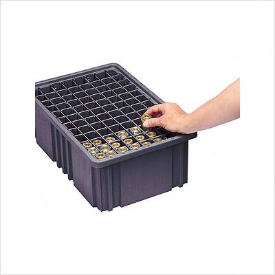Conductive Dividable Grid Storage Container Large Snap Covers (Set of 3) [Set of 3]