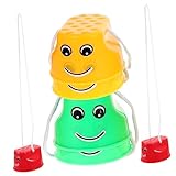 Outanaya 6個 パカポコ 木製 ポックリ ぽっくり パカポコ ぱかぽこ 子供 面白いおもちゃ ぽっくり 子供 ジャンピングホッパー スポーツ玩具 竹馬ぽっくり スポーツトイ 小学生 ぽっくり