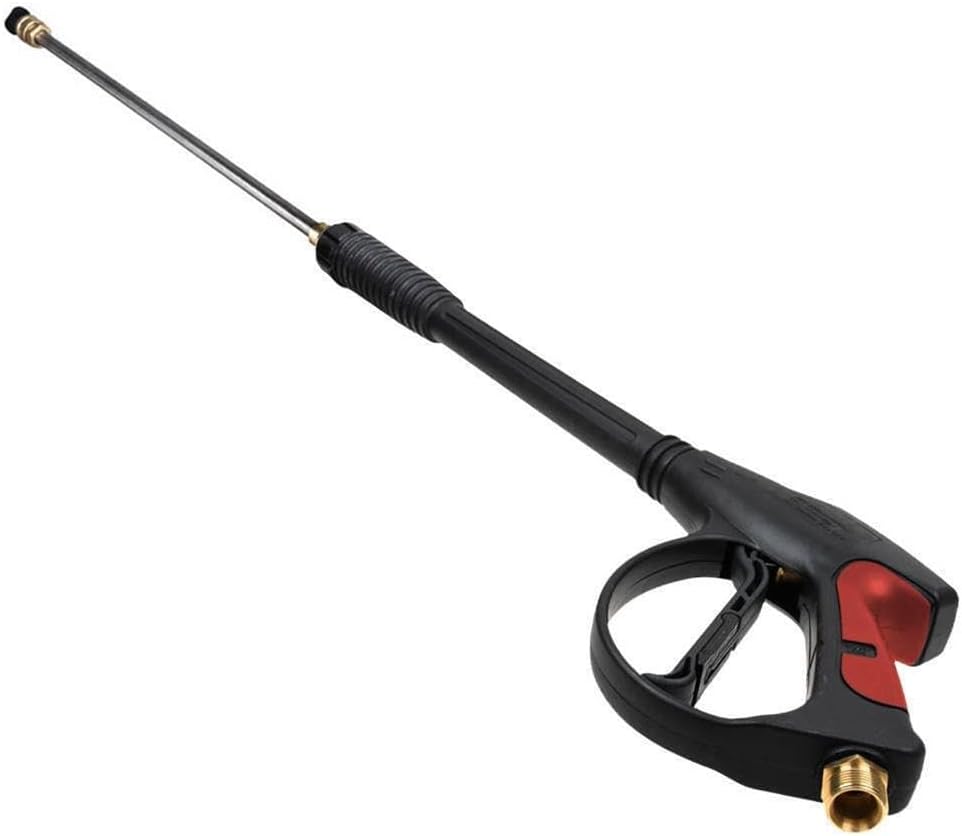 High Pressure Car Power Washer Spray Gun Wand/Lance Nozzle + 25FT M22 Hose.Replacement for Homelite OEM. Black