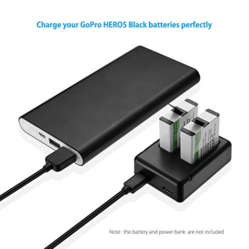 Powerextra GOPRO AADBD-001 Dual Battery Charger With Micro Usb Cable For Gopro Hero8 Black Gopro Hero7 Black Gopro Hero6 Black Gopro Hero5 thumb #4