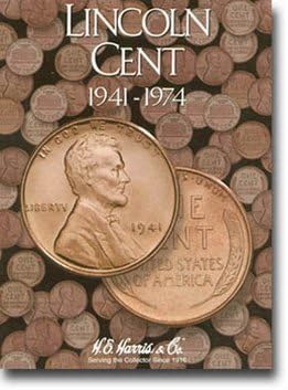Harris Carpeta Moneda - Lincoln Cents #2 Carpeta 1941-1974 - 8HRS2673 por H.E. Harris