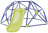 NUNU LAB Climbing Dome with Slide, Suitable for Indoor & Outdoor for Toddlers 3-6 Weight Capability 330LBS, Anti-Rust and UV-Resistant Steel, 8 FT Easy Assembly Jungle Gym, Gift for Boys Girls