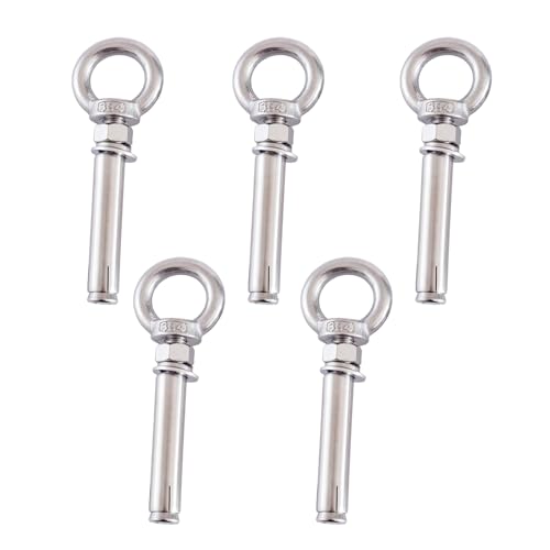 Boulons à oeil M8 expansion inox 304 goujon ancrage mur béton brique