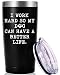 I Work Hard So My Dog Can Have a Better Life Travel Mug Tumbler.Dog Lover Gifts.Funny Birthday Christmas Inspirational Gifts for Dog Dad DogLover Coworker Boss Friends,Men,Women.(20oz Black)