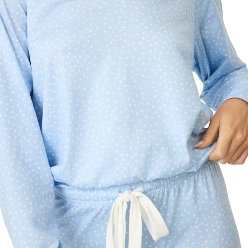 Image of PJ Salvage Women's [Amazon Exclusive] Cloud Jersey Open-bottom Pajama 2-piece Pj Set