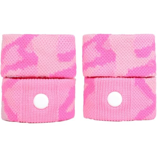 Image of P6 Motion Sickness Bands for Adults, 2 Pack, Pink | Anti Nausea Wristbands, Sea Cruise Travel Car Pregnancy, All-Natural Non Drowsy Relief, Acupressure Treatment