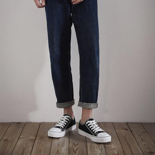 Image of ZGR Mens Classic Casual Shoes,Lace-up Fashion Sneakers,Low Top Canvas Sneakers for Men