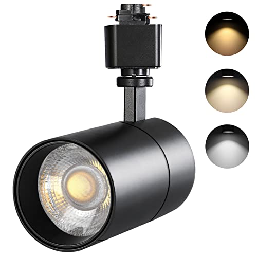 VANoopee 3-Color in 1 20W H Track Lighting Heads Dimmable