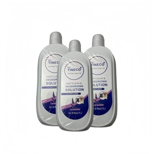 Compatible with TINECO (1L) Hard Floor Deep Cleaning & Deodorizing Solution Lavender 32.8 Fluid Ounces Powerful Stain Remover Long Lasting Fresh Scent(3pcs)