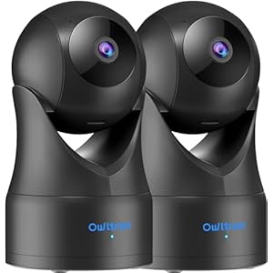 owltron Security Camera Indoor 2K, 360 Pan/Tilt Home Security Camera with Motion Detection, Pet Camera with App, Baby Monitor Camera with Night Vision WiFi Camera-Two Way Audio, 2 Pack
