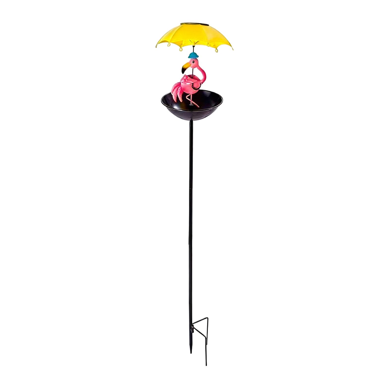 YWLUUOO Solar Hummingbirds Feeders and Frogs Figurine Light with Umbrellas for Garden Paths Decoration Automatic Solars Light