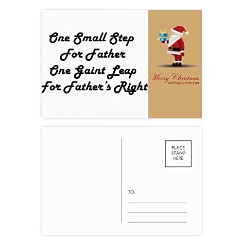 Cartes postales géantes de Noël avec citation pour festival en carton premium