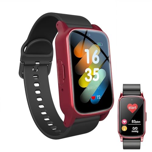 Reloj de otoño para ancianos, reloj inteligente para hombres y mujeres con llamadas SoS y monitoreo de salud, impermeable IP67, pulsera de llamada de emergencia para personas mayores y adultos para