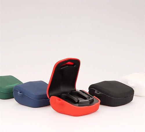 Miniatura 4 de DAYJOY - Juego de 2 fundas protectoras de silicona suave compatibles con auriculares Edifier Hecate GM4, funda protectora con llavero para Edifier