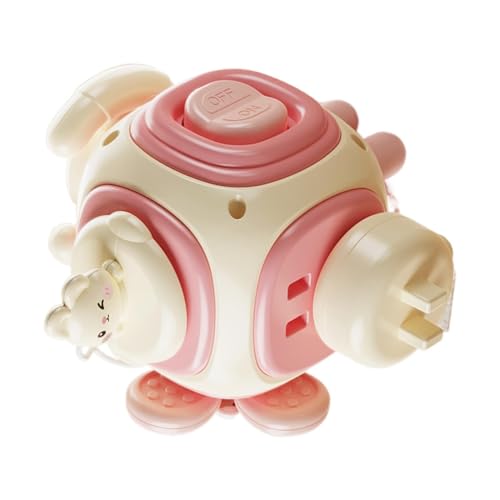 Genérico Cubo de Actividades,Cubo Didáctico de Seis Caras | de Aprendizaje con Diseño de Conejo | para Niños y Niñas Juego Familiar Interior Jardín de Infantes Viaje