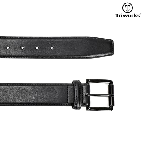 Men Leather Belt Mens Dress Belt Pin Buckle for Jeans Pants4