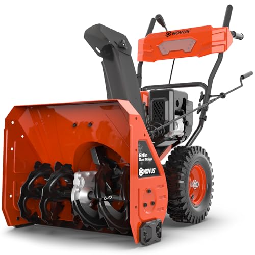 NOVUS Gas Snow Blower 24 Inch, 2 Stage Self Propelled
