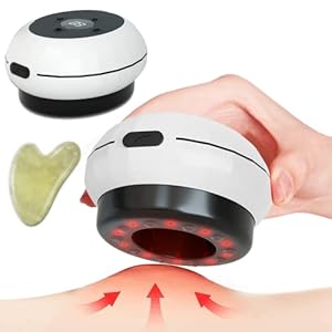Electric Cupping Massager 3 in 1, Smart Cupping and Scraping Therapy Set, Dynamic Gua Sha Device, 12 Levels of Temperatures Suitable for Neck, Shoulder, Back, Leg and Body