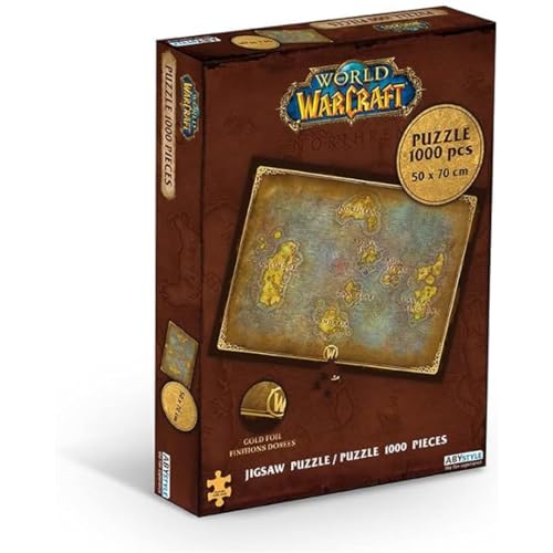 ABYstyle World of Warcraft - Puzzle (1000 Piezas), diseño de Mapa de Azeroth