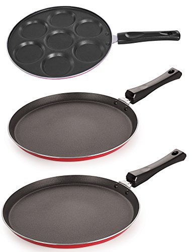 NIRLON Non Stick Kitchen Cooking Pots and Pans Combo Offer (Diameter 28cm & 30cm)
