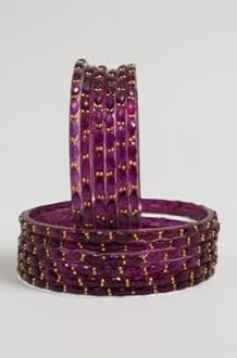 Raindrop Glass Bangles Set Beads Work | Traditional Chudi Bangle Set for Women & Girls | Wedding, Party & Gift Wear (packing 12 bangles)