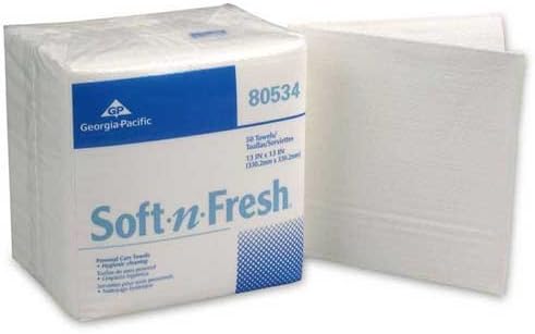 Georgia-Pacific Consumer Products 80534 Soft-N-Fresh Washcloth, Disposable, Premium (Pack of 1000)