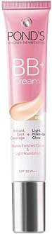POND's Bb+ Cream For All Skin Types Ivory Vitamin Enriched Cream For All Skin Types & Lightweight Matte Foundation (2 X 18G) Foundation (Pink, 36G), Pack Of 1