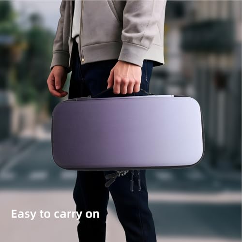 Hard -Shell -Hülle für 2 2025 Version, Tragbare Fahrtransportkoffer mit 10 Game -Karten -Taschen, Schutzbeutel für Spielekonsole und Zubehör (Schwarz-Weiss)