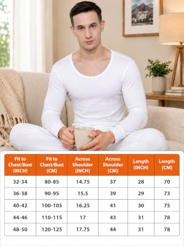 Image of BODYCARE Gold Plus Premium Range Men's Thermal Vest, Round Neck Full Sleeves Winter Innerwear, High Warmth, Superior Flexibility
