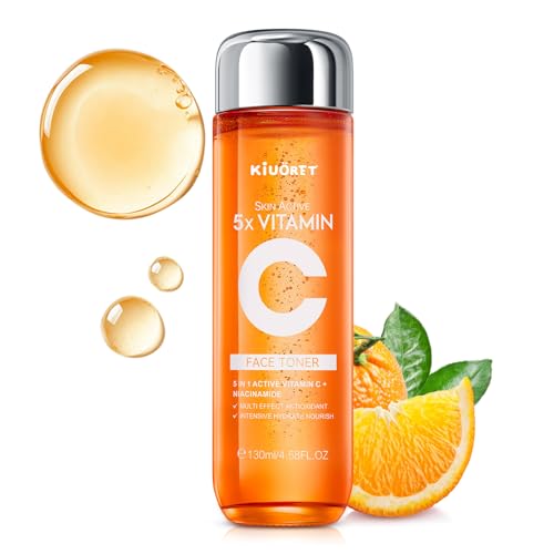 5X Vitamin C Toner - Vitamin C Face Toner with Niacinamide & Hyaluronic Acid Deep Hydration & Improves Skin Tone - Korean Skin Care for All Skins 130ml