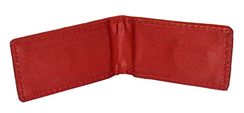 Image of LB LEATHERBOSS Men's New Leather Strong Magnetic Money Clip (Red)