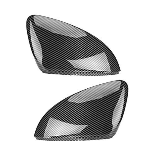 2 pezzi per VW. Golf MK7 7.5 GTI 7 7R Copertura a specchio Cappucci retrovisore Custodia per specchietti retrovisore Custodia in carbonio Luminoso Black Black Matte Coperchio cromato