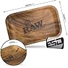 RAW Wood Rolling Tray | Size - Small | Sturdy RAW Designed Wood with Curved Corners - No Creases!