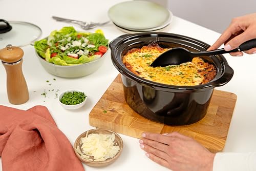 Crock-Pot Pentola per Cottura Lenta, Slow Cooker, 3.5 litri, fino a 4 Persone, Timer Programmabile, Display Digitale, Funzione Keep Warm, 200 W, Ceramica, Nero - immagine 6