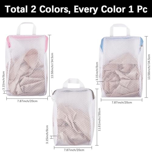 Bolsas de lencería para lavar delicadamente con cremallera transpirable y malla resistente 3