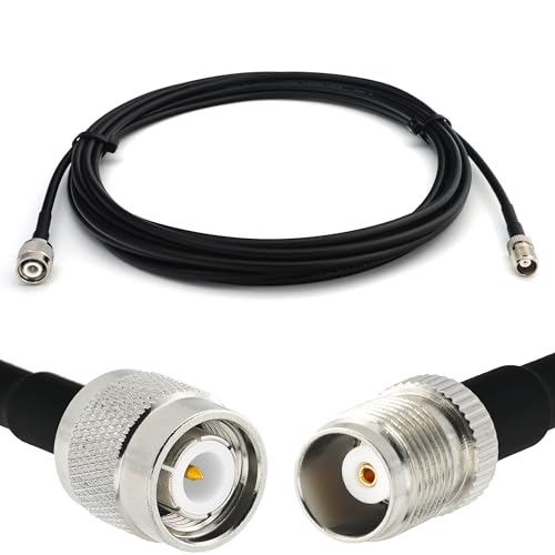 Câble coaxial TNC Mâle vers TNC Femelle RG58 de 20 mètres pour rallonge d'antenne