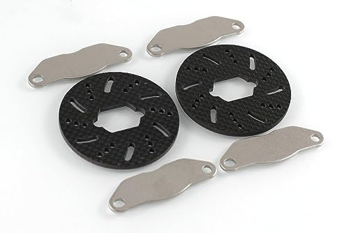GTBRacing 1/5 RC Car LOSI 5ive - T 5T Stainless Steel Brake pad/Carbon Fiber Rotor Brake Disc (Brake Disc + Pad)