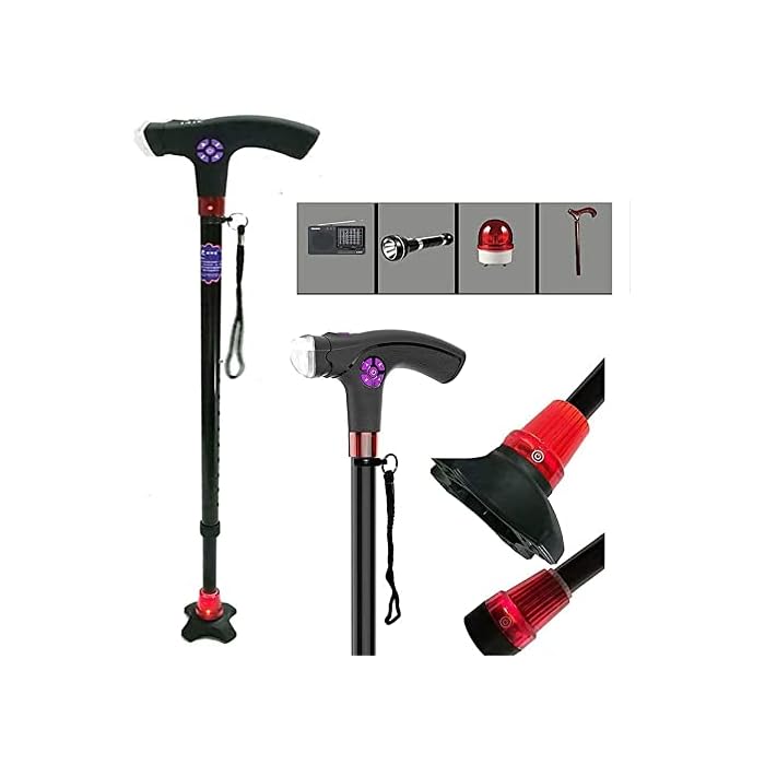 Buy Canes Walkers for Seniors Lti Function Intelligent Elderly Crutches